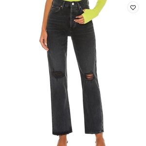 Agolde 90s Pinch Waist Black Jeans